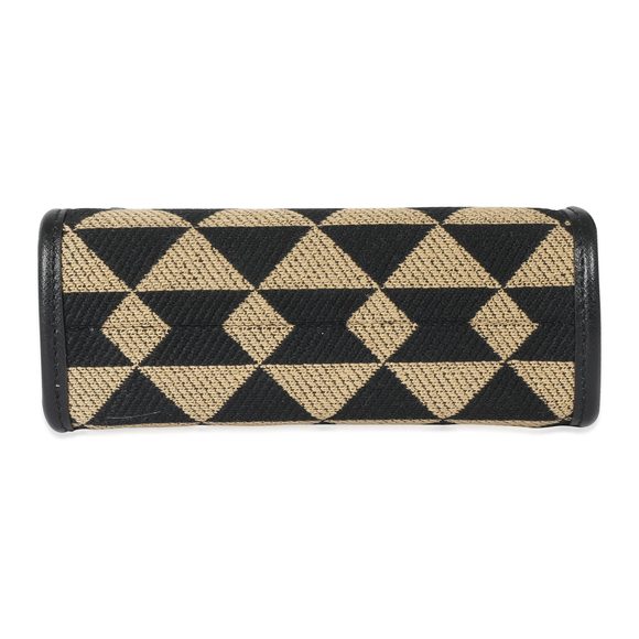 Prada Beige Black Jacquard Symbole Mini Bag - Picture 5 of 8